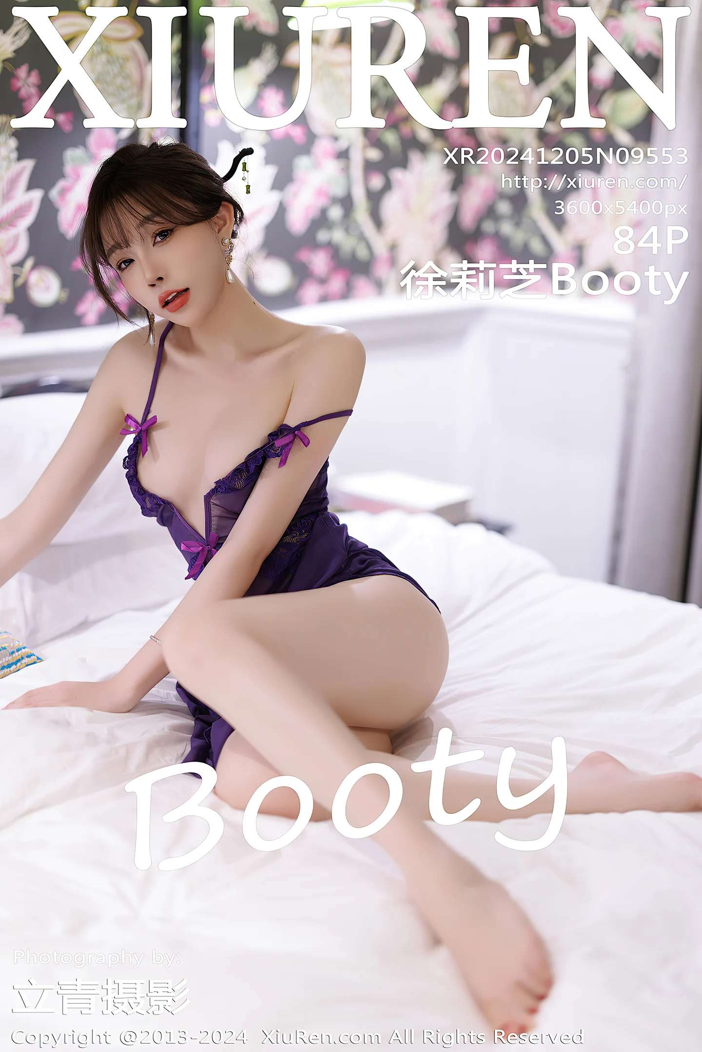 [XiuRen秀人网]No.9553_女神徐莉芝Booty性感花色旗袍+紫色连衣裙秀曼妙身姿诱惑写真84P-秀人网 - XiuRen.Xyz